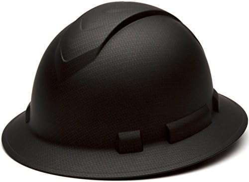 כובע קשיח עם שוליים מלאים של פירמקס רידג ' לין, מתלה מחגר 4 נקודות, דפוס גרפיט שחור מט