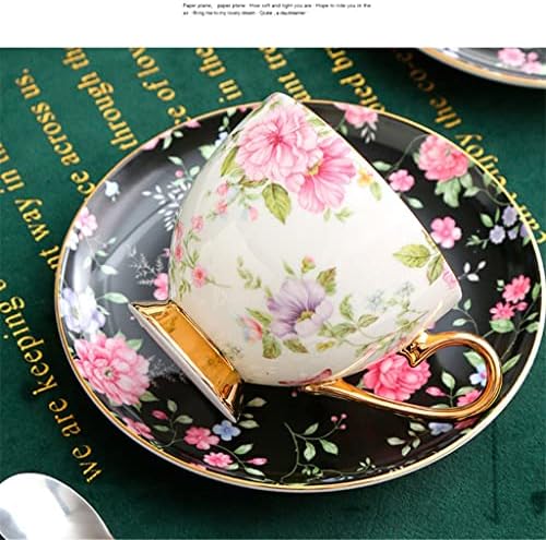Zhuhw עצם פרח פסטורלי סין סין סט תה חרסינה קפה סט קרמיקה כוס חלב קפה קפה ספל ספל כוס מים ביתי