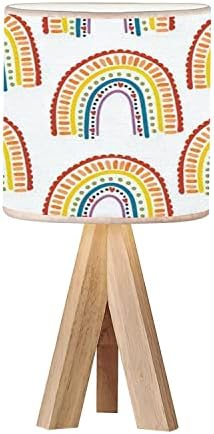 חצובה מיטת שולחן שולחן מנורת חלקה חמוד לילדים ילדי קשת כוכבים סקנדינבי סגנון עבור עץ שידה מנורת עם