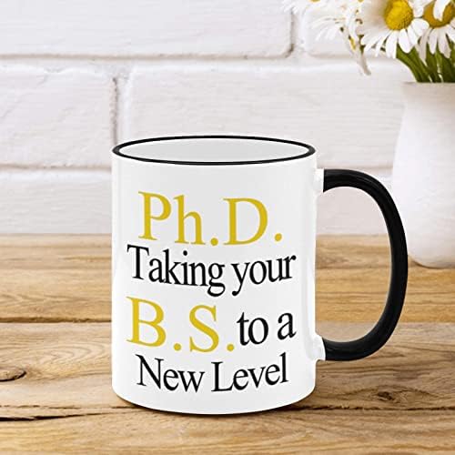 11 עוז כוס ספל קפה-דוקטורט לוקח את התואר הראשון שלך לרמה חדשה, סיום קרמיקה חידוש כוסות תה מתנות