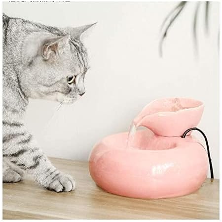ספקי חיות מחמד חתול מתקן מים קרמיקה לחיות מחמד מזרקת מים אוטומטי זרימת מים זורם מזרקת עבור חתול
