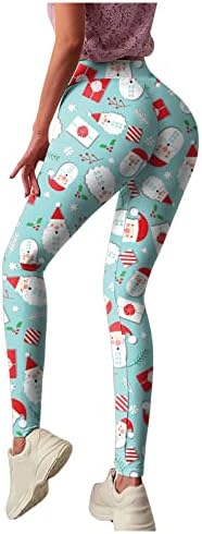 נשים של חג המולד חותלות סנטה שלג מסיבת חותלות חג המולד מודפס גבוהה מותן הלבשת גרביונים מכנסיים