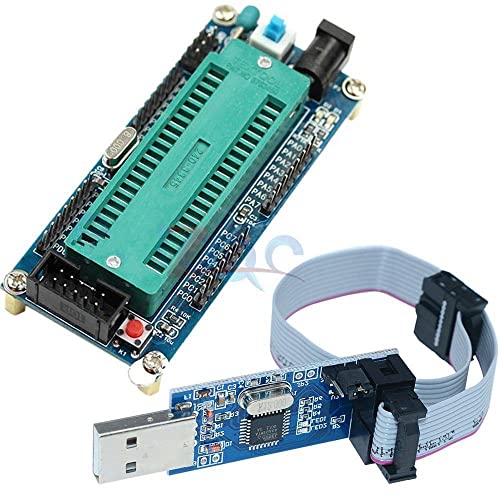 AVR ATMEGA16 לוח מינימום מערכת ATMEGA32 לוח פיתוח + USB ISP ISP מתכנת USBASP עבור ATMEL