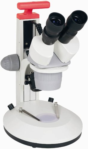 קן-א-ויז ' ן טי-22041 חזון מיקרוסקופ סטריאו 2-משקפת עם ראש להחלפה, עינית פי 10, מטרות פי 2 ו -4, מקור אור לד, הגדלה