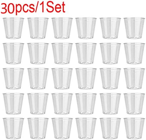 כוסות כוסות כוסות כוסות משקפיים יום הולדת נקה פלסטיק חד פעמי מסיבת ג ' לי ירה 30 יחידות מטבח