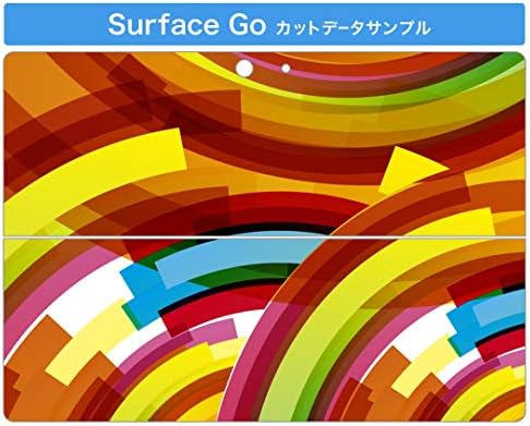 כיסוי מדבקות Igsticker עבור Microsoft Surface Go/Go 2 אולטרה דק מגן מדבקת גוף עורות 000496 דפוס עגול צבעוני