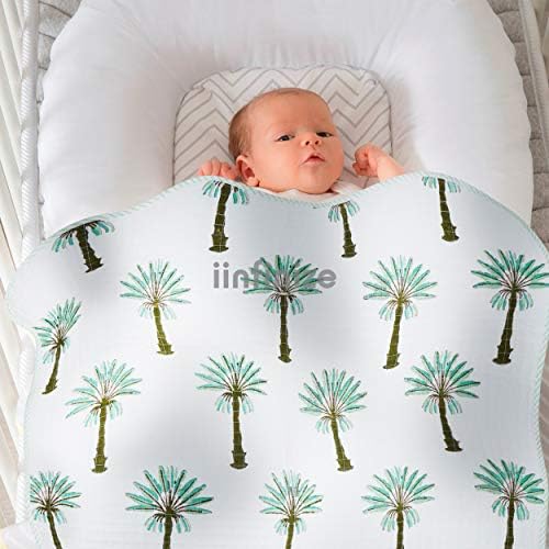 iinfinize שמיכת תינוק שמיכה חמה שמיכה כותנה מיטת מיטה יד מודפסת מצעי פעוט