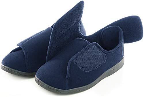 נעלי סוכרת של קצף 80-D של גברים עם סגירות מתכווננות, רוחב רחב במיוחד נוח קטיפה חמה דלקת מפרקים דלקת מפרקים