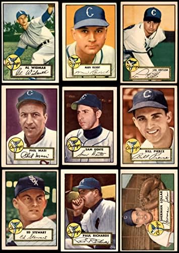 1952 Topps Chicago White Sox צוות סט שיקגו ווייט סוקס אקס