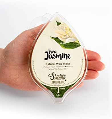 חברת הנרות של Shortie Jasmine Natural Soy Wax Melts 3 Pack - 3 3 גרם ריחני מאוד. סורגים - מיוצרים עם