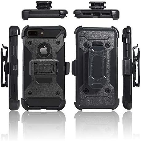Cocomii Heavy Duty iPhone 8 Plus/7 Plus/6 Plus מארז - נרתיק קליפ חגורה צבאי - מסך מסתובב של Slim Matte