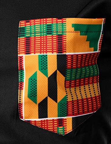 זרויה לגברים היפסטרים אפריקאים אפריקאים עיצוב טלאים גרפי של שבטי רזה כפתור שרוול ארוך למעלה חולצות