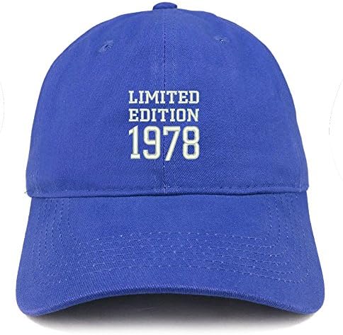 טרנדי הלבשה חנות מהדורה מוגבלת 1978 רקום מתנת יום הולדת מוברש כותנה כובע