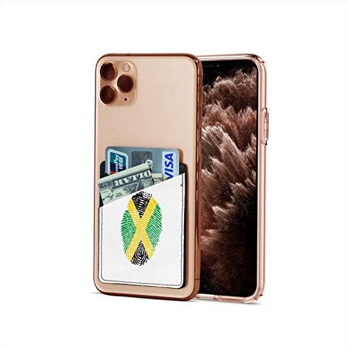 דגל ג'מייקה על טביעת אצבע 3M דבק דבק ארנק כרטיסי אשראי ארנק טלפון נרתיק כיס שרוול כיס שרוול
