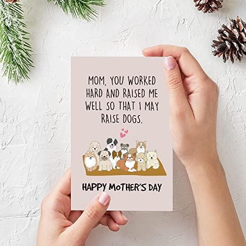 ספרסי מצחיק כלב אמהות יום כרטיס, מצחיק אמא של יום כרטיס עבור כלב אמא, אמהות יום מתנה עבור כלב בעל, אתה עבד קשה
