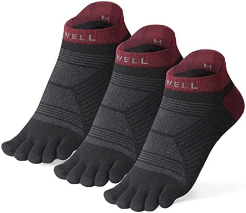 גרבי בוהן של Vwell לגברים/נשים, Coolmax חמש גרבי אצבעות, גרבי אצבעות אתלטיות בעלות ביצועים גבוהים מראים עכשיו
