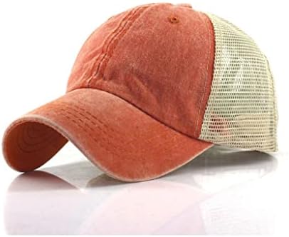 קיץ כתום נהג משאית כובע לגברים לנשימה נשים בייסבול כובע עם רשת בגדי רחוב סנאפבק היפ הופ כובעים