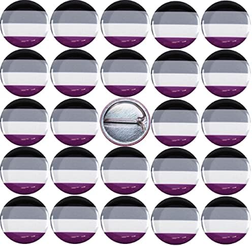 25 חבילה - דגל א -מיני חדשני כפתורי אינץ 'חדש סיכות תג תאי אהבה היא תמיכה בטרנס דו -סבית של הומוסקסואלי
