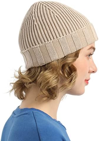 כפת כותנה לגברים ונשים, חם ורך כובע יוניסקס מתאים לחורף פנאי ספורט מידה אחת מתאים לכל