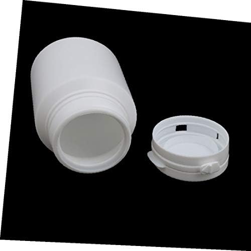 אקס-דריי 80 מ ל פלסטיק לבן עגול צנצנת מיכל אחסון בקבוק אבקה מוצקה (80 מ ל פלססטיקו בלאן-או רדונדו