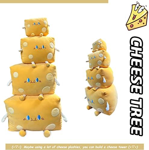 GOYLMC כרית קטיפה גבינה מצחיקה - צעצועים ממולאים של גבינה לחם - צעצועים - חדר קווי עיצוב יום הולדת חופשה
