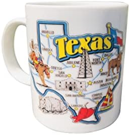 ערי טקסס ספל תה קפה ספל וינטג 'אוסטין סן אנטוניו דאלאס יוסטון לובוק ווקו