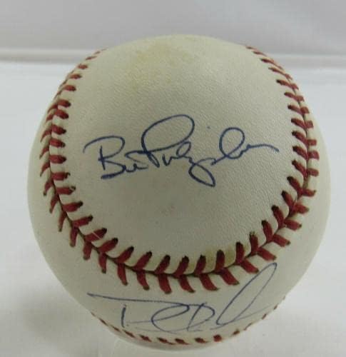 פול ווילסון ביל פולספר חתום על חתימה אוטומטית רולינגס בייסבול B108 - כדורי בייסבול חתימה
