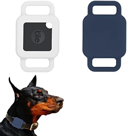סיליקון אריח כלב צווארון מחזיק עבור אריח פרו 2020 &מגבר; 2018, 2 חבילה אריח מקרה מגן כיסוי עבור