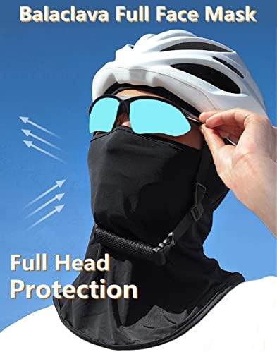מסכת ראש סקי מסכת ראש סקי מסיכת פנים מלאה מכסה פנים אטום לרוח שמש הגנת UV הגנת צעיף גברים נשים חיצוניות