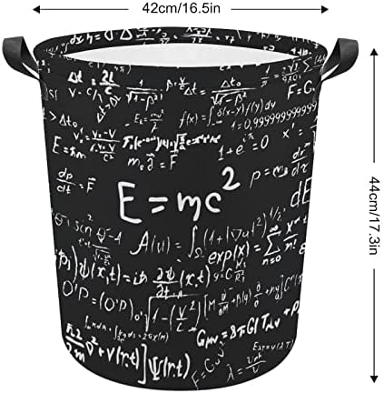 פיסיקה ומתמטיקה מדע נוסחה גדול כביסה סל סל תיק כביסה עם ידיות עבור מכללת במעונות נייד
