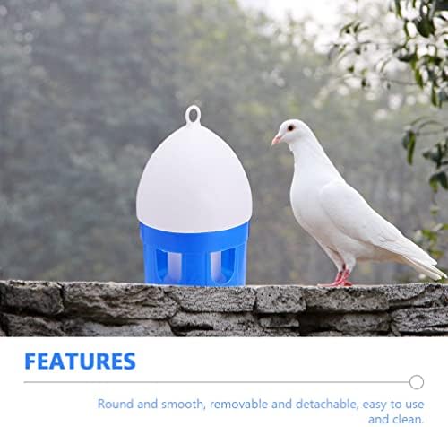 קערת שתיית עוף פופטפופ האכלת ציפורים פלסטיק מתקן שתיין לחיות מחמד מזין יונים מיכל סיר מים ציפורים-מתקני האכלה