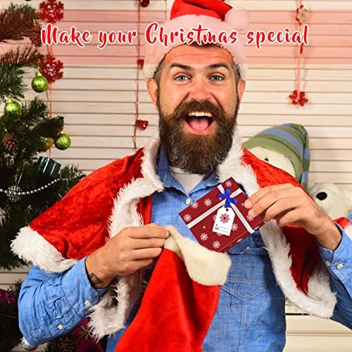 חג המולד מתנה כרטיס קופסות מחזיק עם קשתות וכדי מתגי ברכה כרטיס, חג ייחודי מתנת כרטיס דקורטיבי עטוף