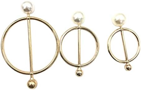 5 יחידות סגסוגת אבץ זהב נשים נערות פנינים מעגל עגול צעיף טבעת צעיפים אבזם המותניים אבזם משי אבזרי