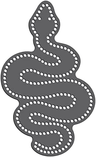 Rhinestone Genie Snake 8 תבנית ריינסטון מגנטית, שחור