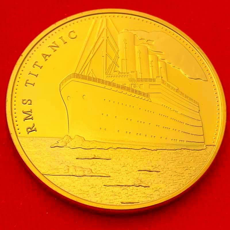 בריטי טיטניק זהב וכסף מטבעות טיטניק שיט מסלול טנבאטה אהבת הנצחה מטבעות חוץ מטבעות