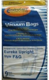 Envirocare החלפת מיקרו סינון שואב אבק שקיות אבק מיוצרות כך שיתאימו ל- Eureka F&G Adrights 9 שקיות