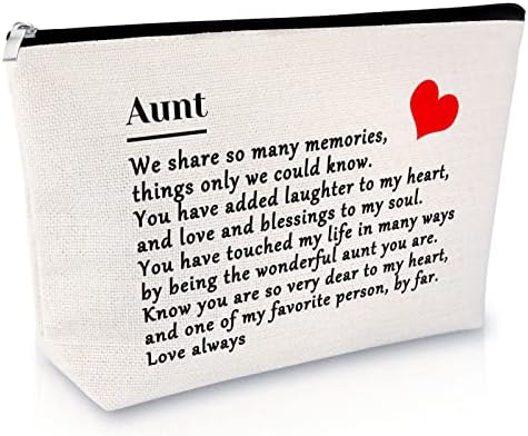 מתנת דודה מאחיינית אחיין איפור איפור מתנה ליום אמהות למתנה הטובה ביותר של דודה אי פעם מתנה להערכה לדודה פרישה