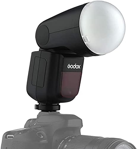 פלאש מצלמת ראש עגול של גודוקס וי-1 לסוני, 2.4 גרם 1/8000 פלאש ספידלייט, 480 צילומי כוח מלא, מנורת דוגמנות לד ברמה