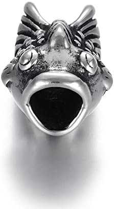 טוקוס נירוסטה דג זהב חרוז זהב מלוטש 5 ממ חור מתכת חרוזים אירופיים קסמי בעלי חיים לתכשיטי DIY מייצרים אביזרים -