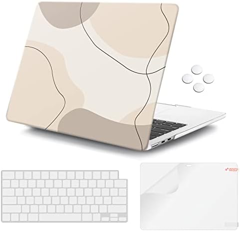 ICASSO תואם ל- MacBook Air 13.6 אינץ 'מארז 2022 2023 שחרור שבב A2681 M2 עם תצוגת רשתית, מארז מעטפת