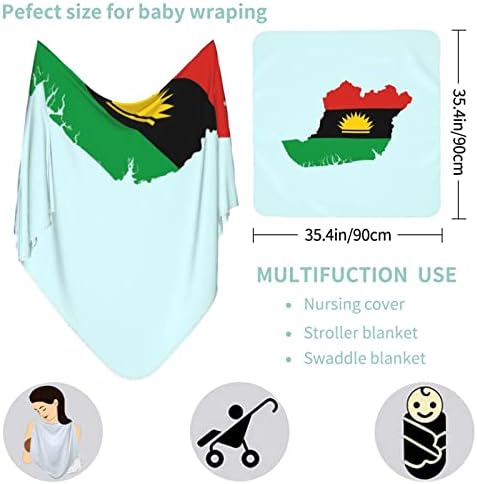 דגל Biafra שמיכה לתינוקות מקבלת שמיכה לעטיפת כיסוי חוט -יילוד של תינוקות