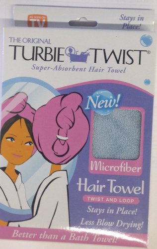 טורבי טוויסט מיקרופייבר שיער ייבוש מגבת חבילה אחת