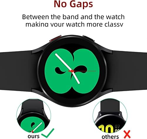 Galaxy Watch 5 Pro Band 45 ממ, אין פער סיליקון גברים להקות נשים תואמות לסמסונג גלקסי צפה 5 44 ממ /40 ממ
