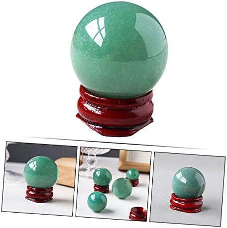 יארדווה קישוט כדורי קריסטל פסלים תפאורה ביתית שולחן עבודה שולחן עבודה ירוק דקור דקורטיבי כדור דקורטיבי רוק