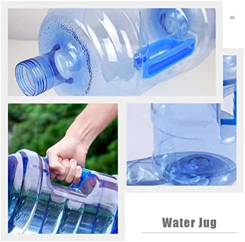 Besportble 5L בקבוק מים, מיכל מים עם כובעי בורג, מיכל מים מינרלי מינרלי נייד לשימוש חוזר לקמפינג