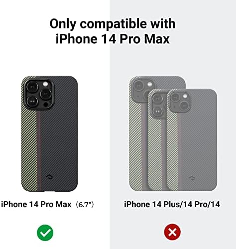 מארז פיטקה לאייפון 14 Pro Max התואם למגספה, Slim & Light iPhone 14 Pro Max Case 6.7 אינץ 'עם