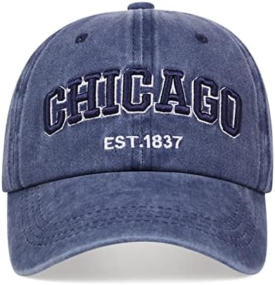 שיקגו כובע לגברים נשים 3 ד רקמת בציר עיר אבא כובעי בייסבול כובע