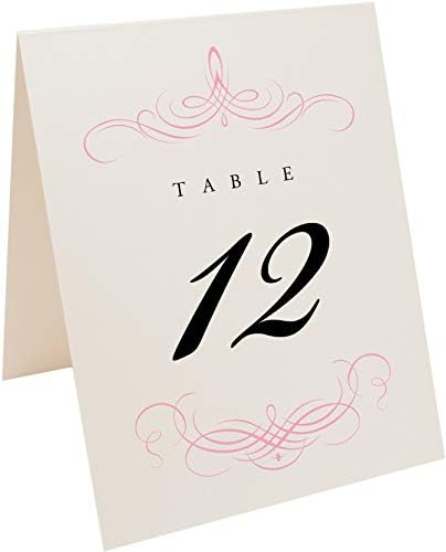 מנוון לפרוח מספרי שולחן חתונה, שמפניה, כחול רויאל, 1-20, דו צדדי, אוהל או להשתמש בעמדה, נהדר למסיבות & מגבר;