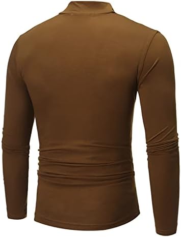 XXBR 2022 חולצות טריקו חדשות לשרוול ארוך שרוול ארוך מתאים צמרות טי בסיסי צוואר מדומה צבע אחיד