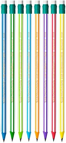 BIC Evolution 646 HB עיפרון עם מחק (חבילה של 12 בצבעים שונים
